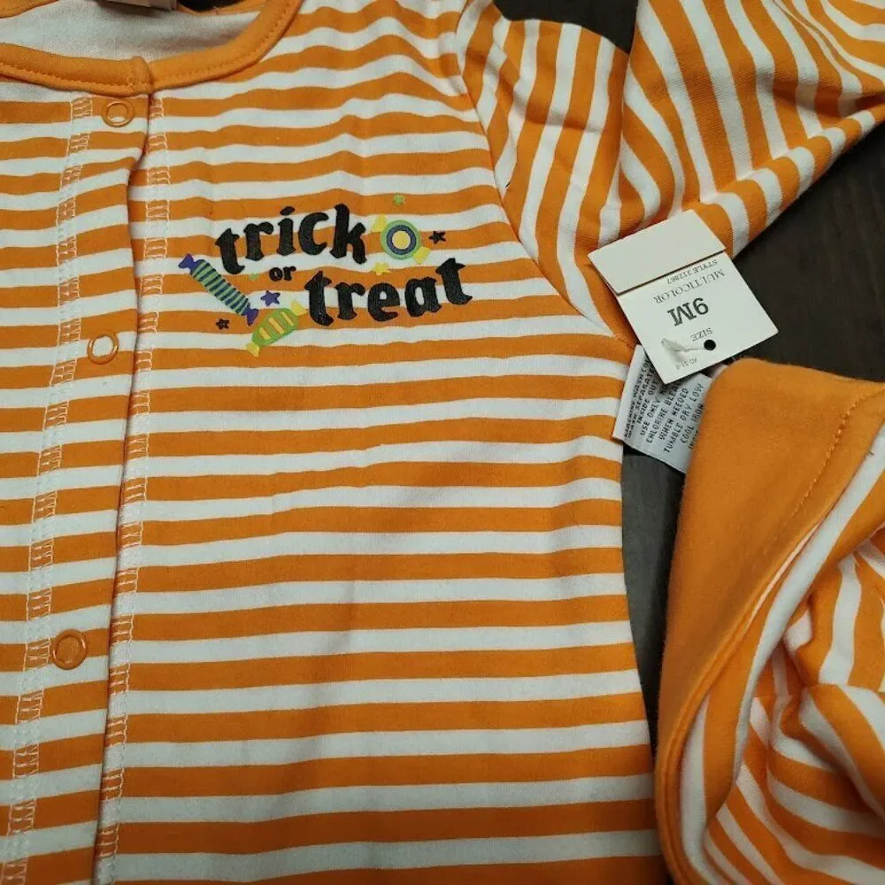 New Target 3 Piece Halloween Coverall Set Size Unisex 9 Months